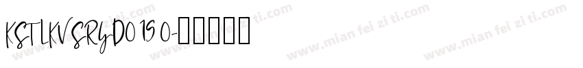 KSTLKVSRYD0 19 0字体转换
